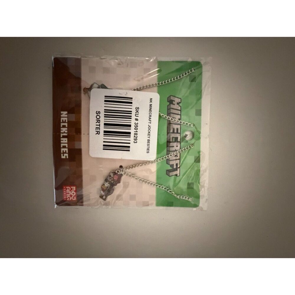 Minecraft Chicken Jockey Best Friend Necklace Set